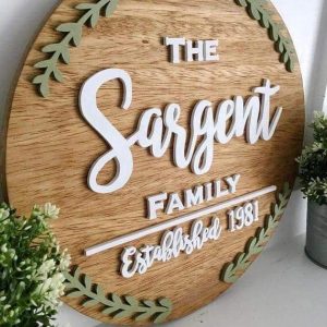 Wooden Logo Brand Custom