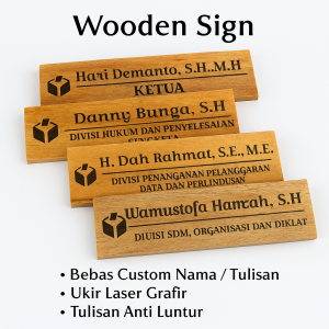 Papan Nama Ruangan Custom